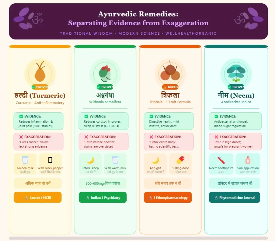 Ayurvedic Remedies Separating Evidence from Exaggeration