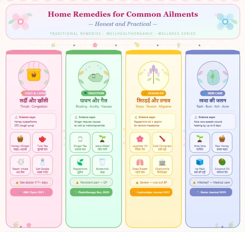 Home Remedies for Common Ailments — Honest and Practical