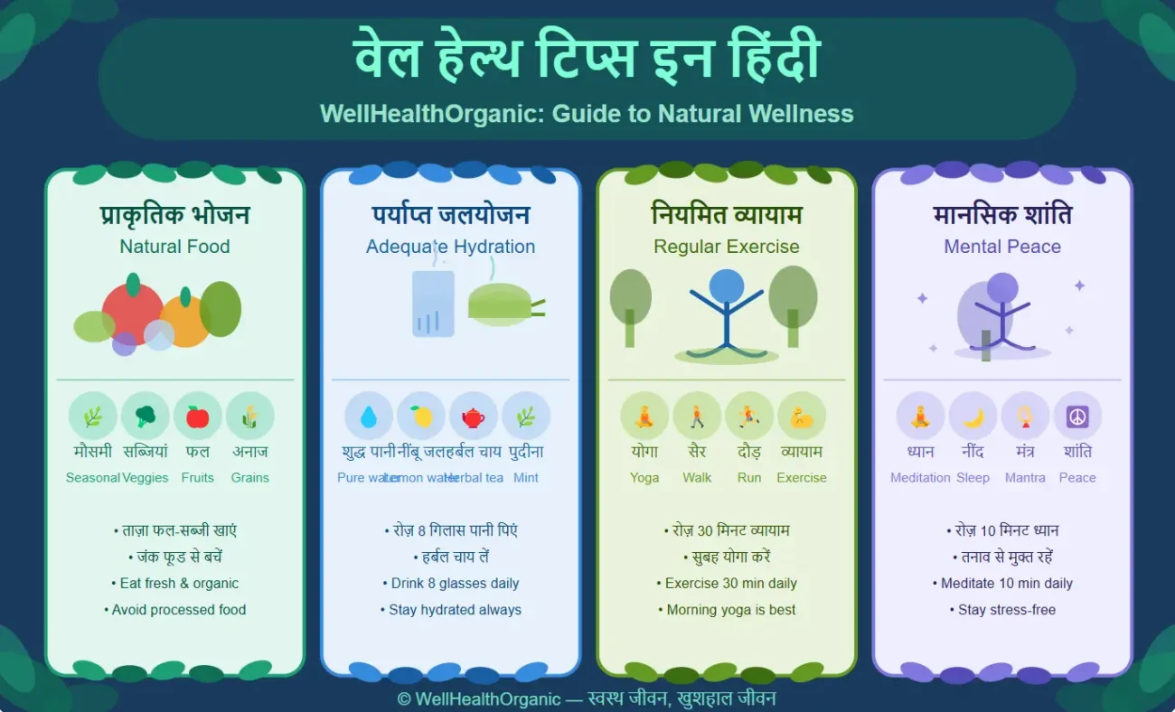 Well Health Tips in Hindi WellHealthOrganic Your Complete Guide to a Healthier Life